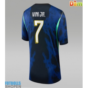 Billiga Brasilien Vinicius Junior #7 Bortatröja Dam VM 2026 Kortärmad